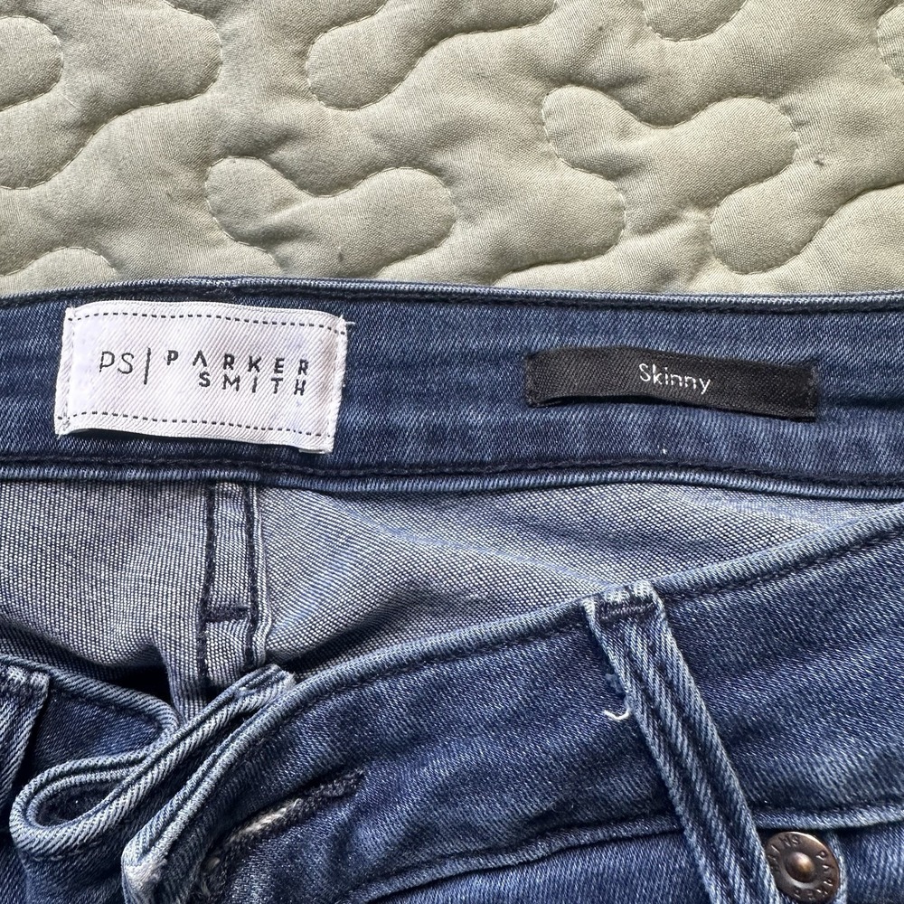 Parker Smith High Rise Blue Wash Stretch Skinny Jeans Women's Size 29 - Picture 5 of 6